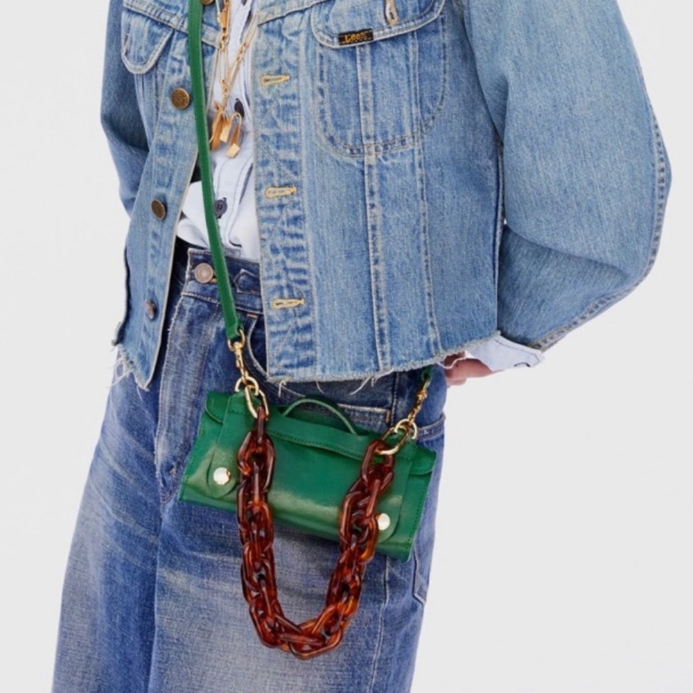 Clare V Petit Voyage Bag in Fern Green